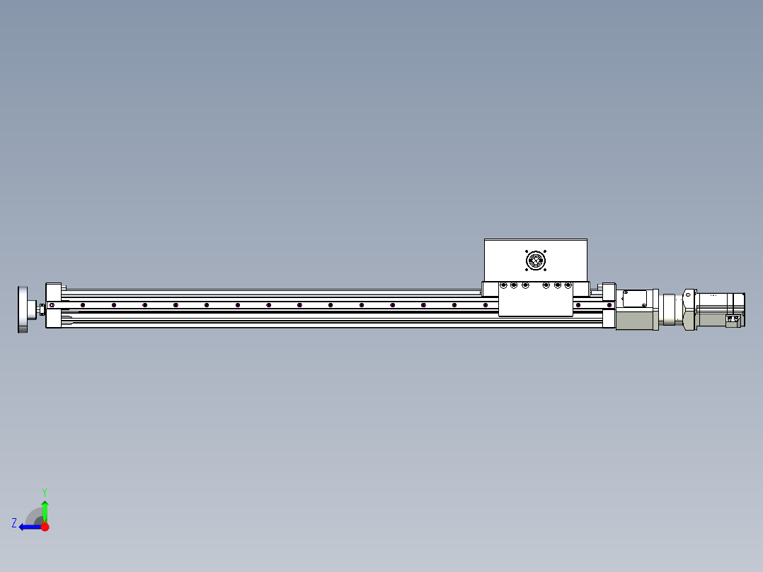 威洛博直线电机模组EB6ZR-L140-S780-LZ575K-Z575K-MS3右视图