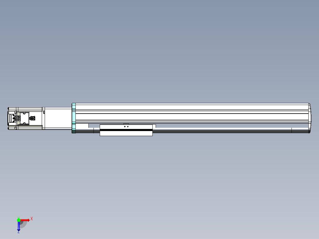 VF丝杆传动-一般环境VF14-Lxx-C-S350-BC-ZP40-C3俯视图