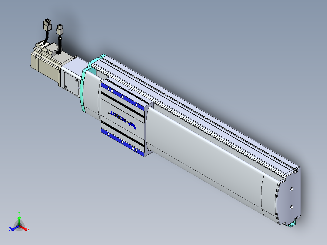 VF丝杆传动-一般环境VF14-Lxx-C-S350-BC-ZP40-C3正等轴测图