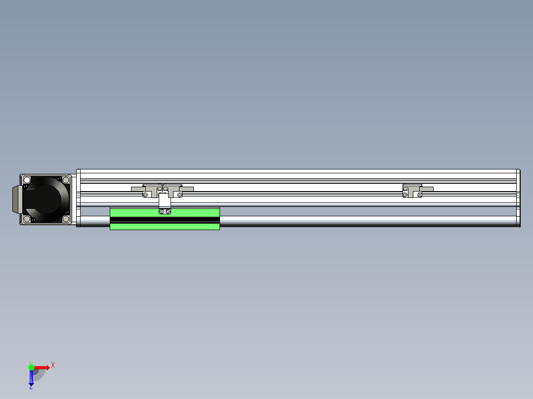 同步带滑台-半封闭B13-L90-S300-R-P40-D3俯视图