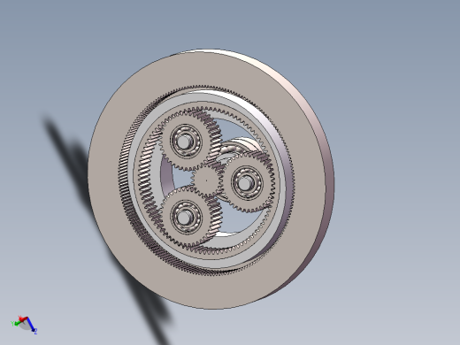 两级谐波齿轮减速器三维SW