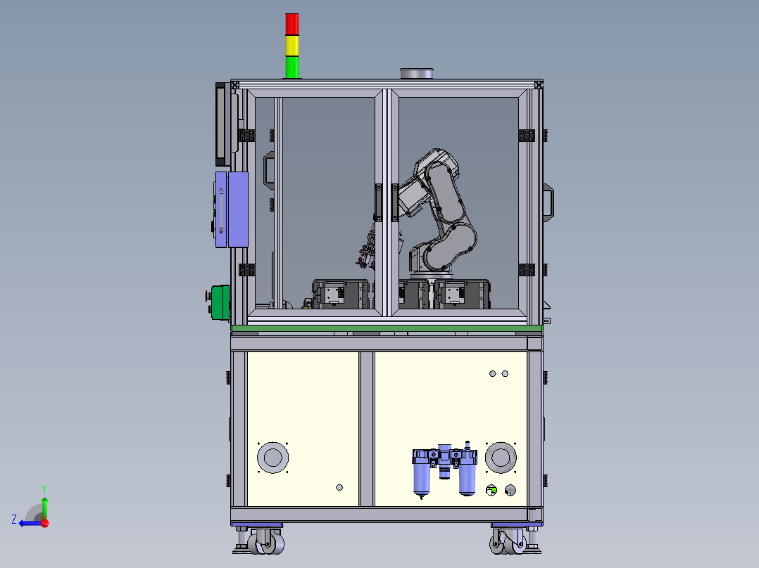 磁铁组装热保压设备(含DFM)sw17可编辑右视图