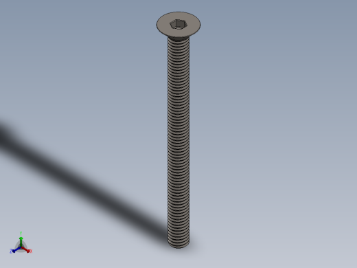 Screw_ISO_10642_M6x75_A2.SLDPRT正等轴测缩略图