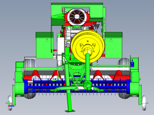 棉花秸秆收获打捆机1292173左视缩略图