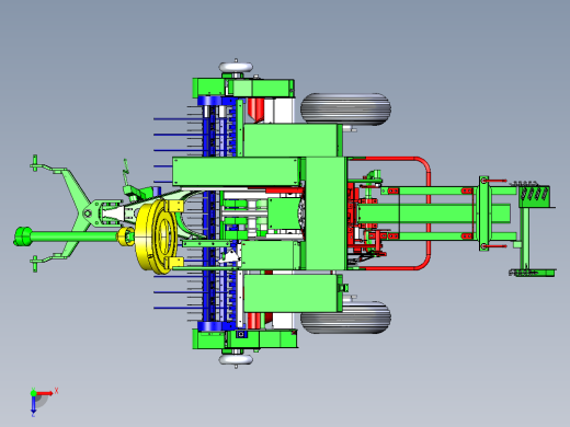 棉花秸秆收获打捆机1292173俯视缩略图