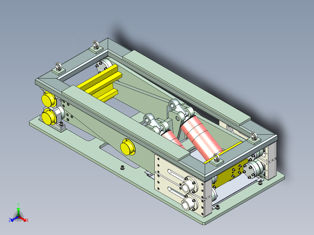 伺服油缸剪力升降平台