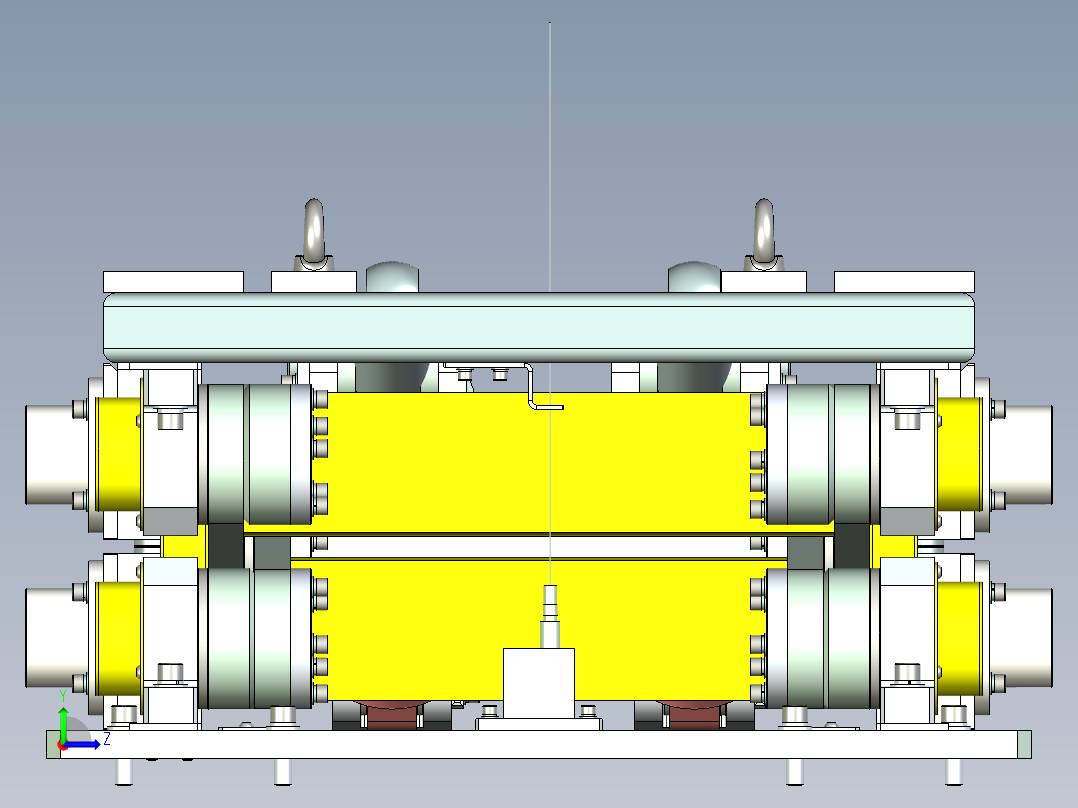 伺服油缸剪力升降平台左视图