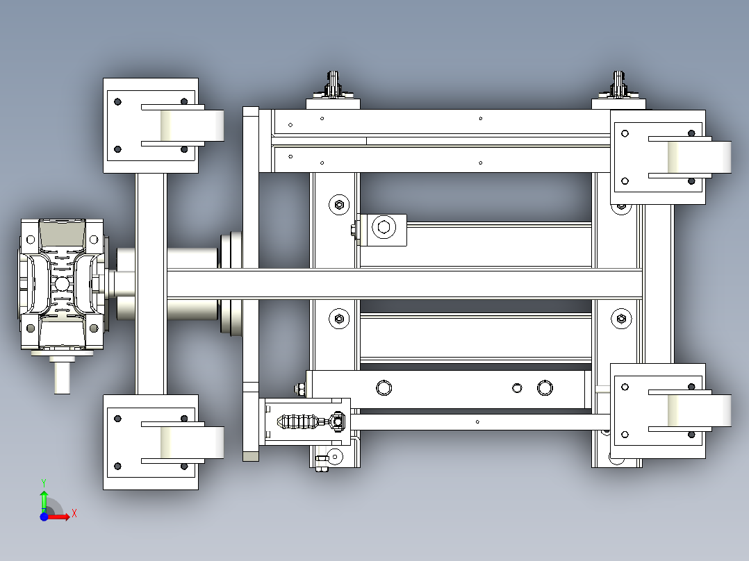 焊接翻转台前视图