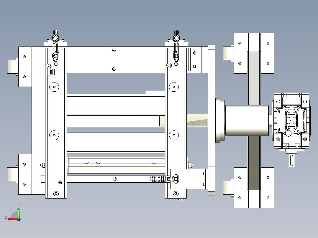 焊接翻转台后视图