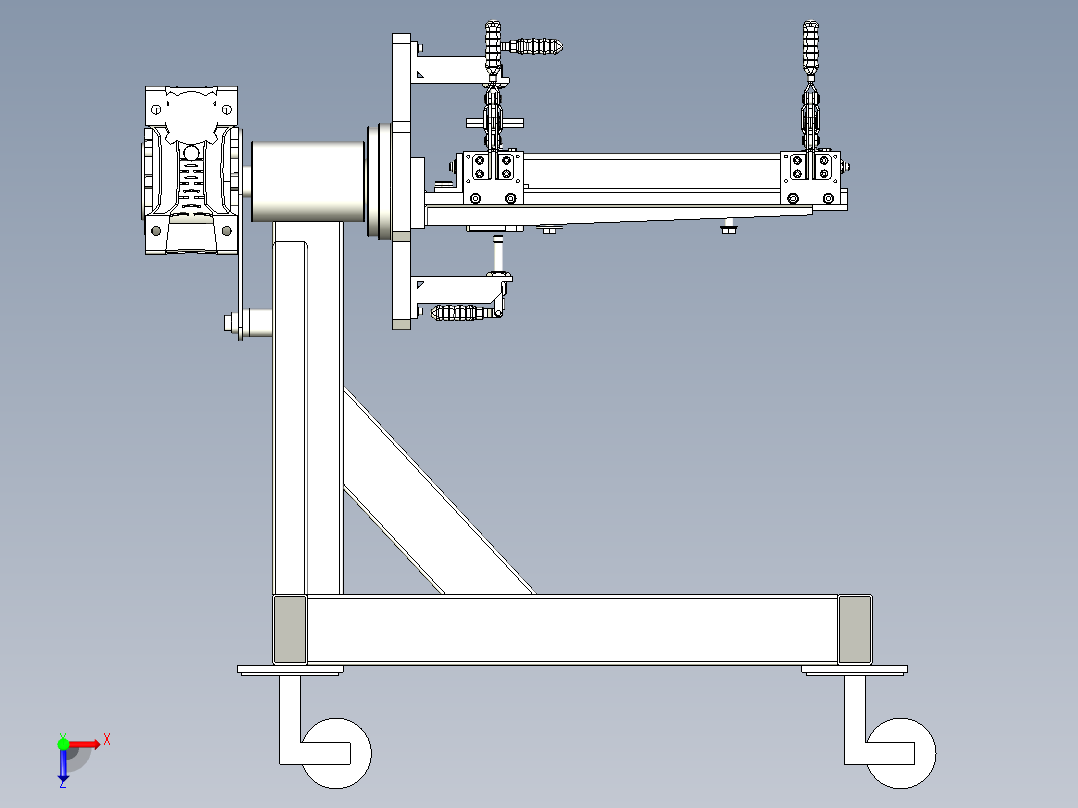 焊接翻转台俯视图