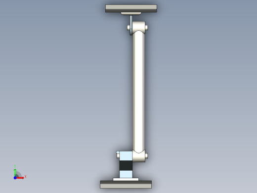 由杆支撑的梁前视缩略图
