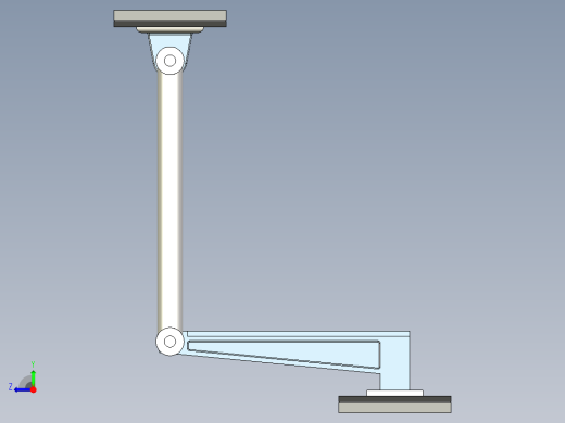 由杆支撑的梁右视缩略图