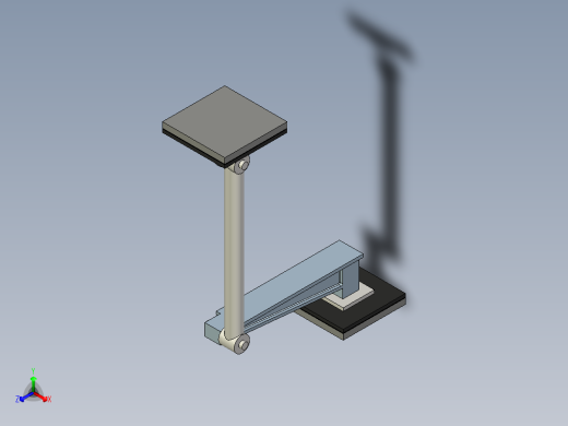 由杆支撑的梁正等轴测缩略图