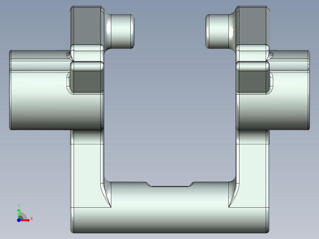 咖啡机手柄前视图