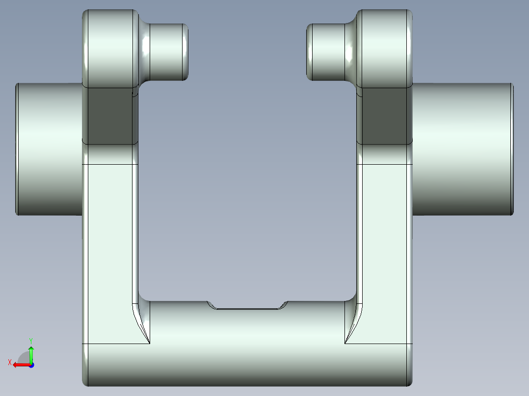 咖啡机手柄后视图