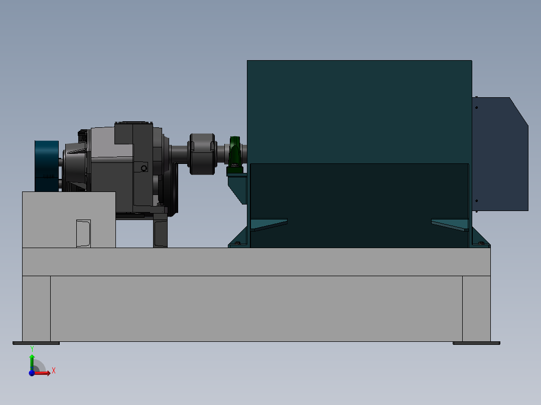 破碎机、初级破碎机撕碎机前视图