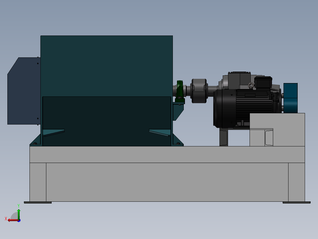 破碎机、初级破碎机撕碎机后视图