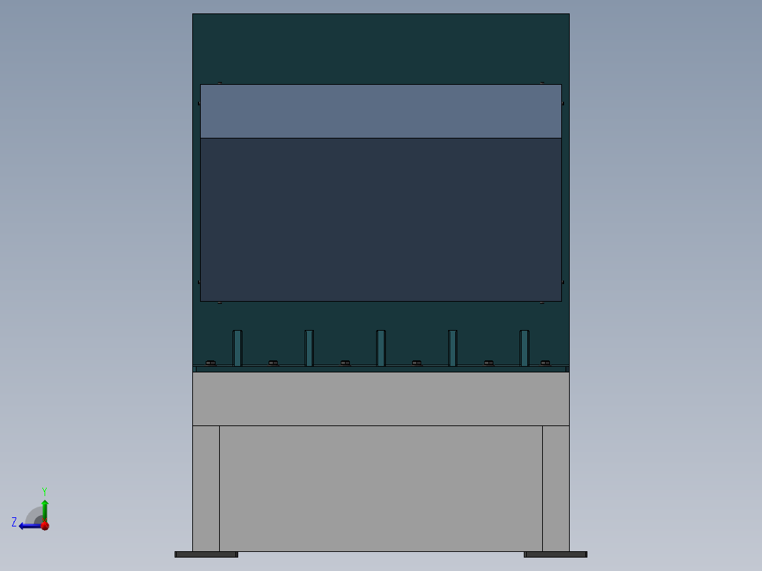 破碎机、初级破碎机撕碎机右视图