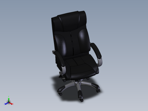 办公椅正等轴测缩略图