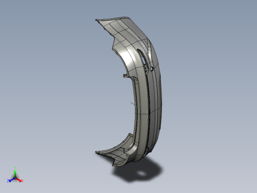 后保险杠外形结构设计 781222