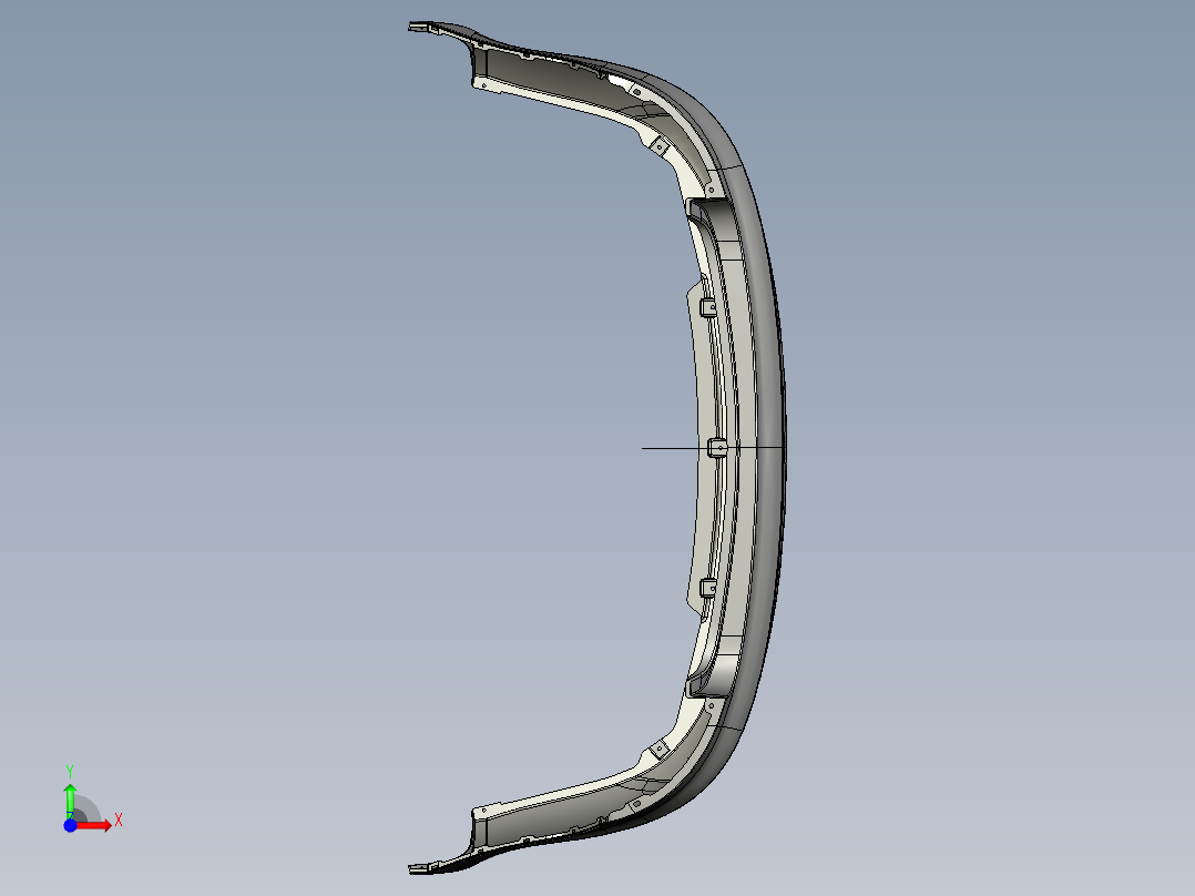 后保险杠外形结构设计 781222前视图