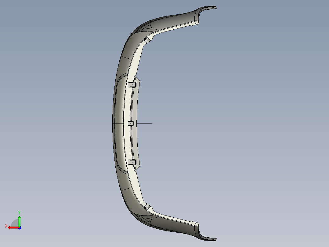 后保险杠外形结构设计 781222后视图