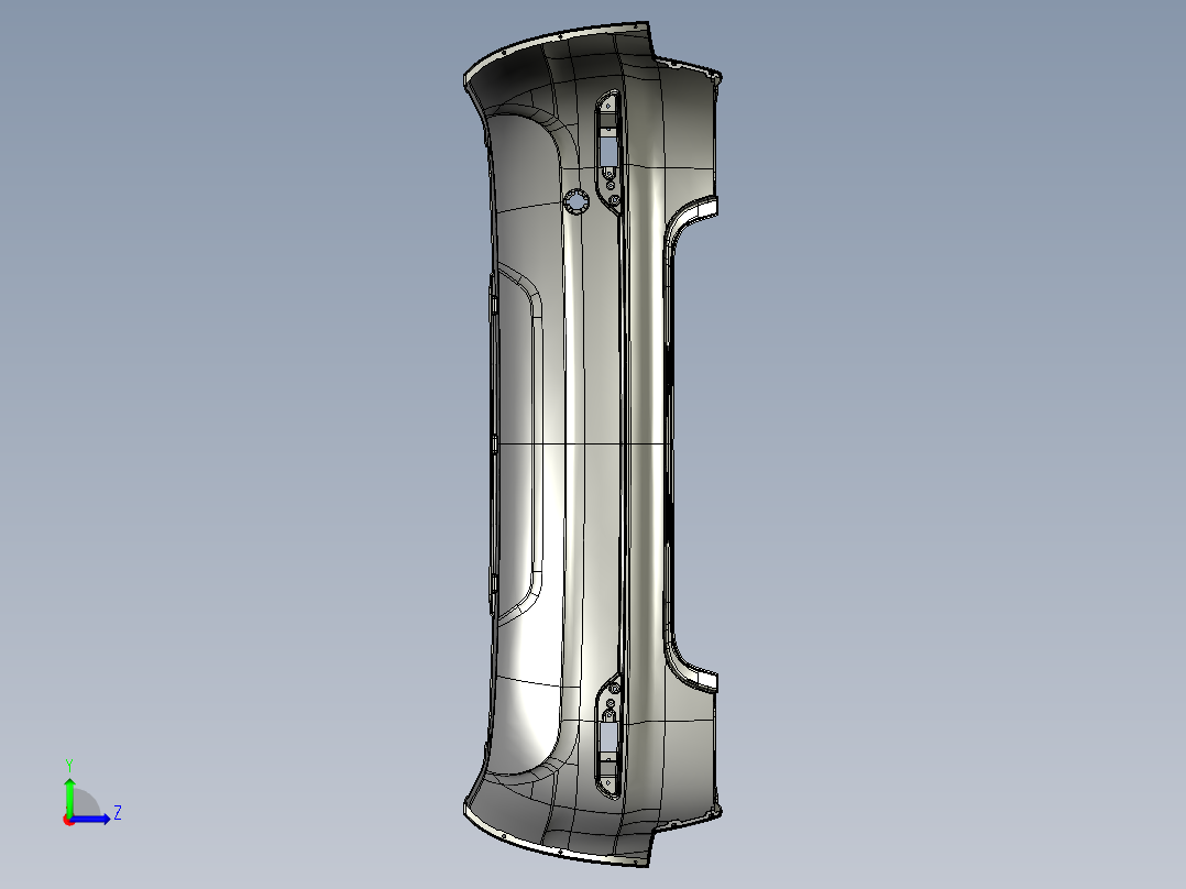 后保险杠外形结构设计 781222左视图