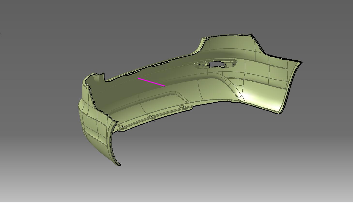 后保险杠外形结构设计 781222