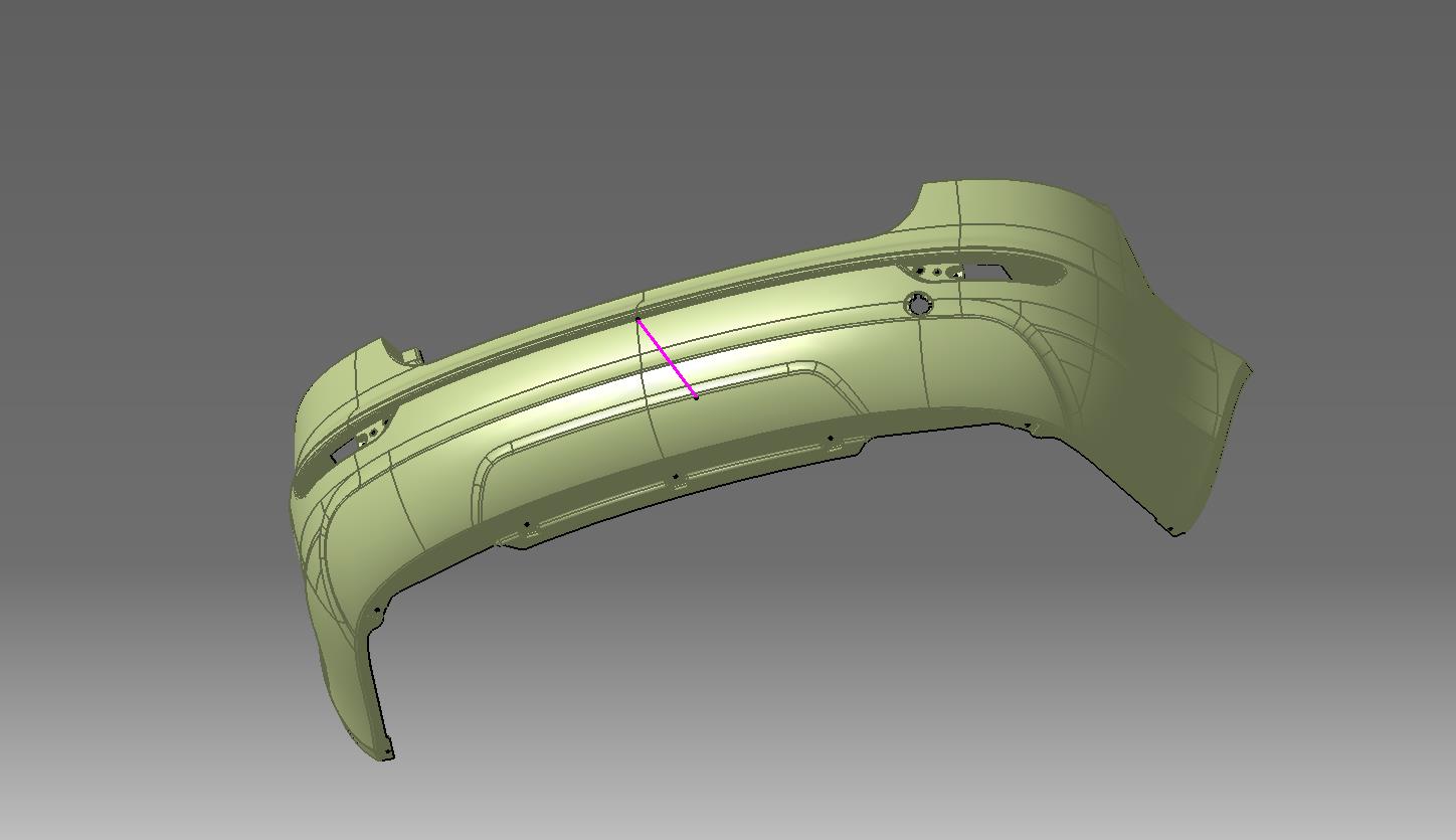 后保险杠外形结构设计 781222