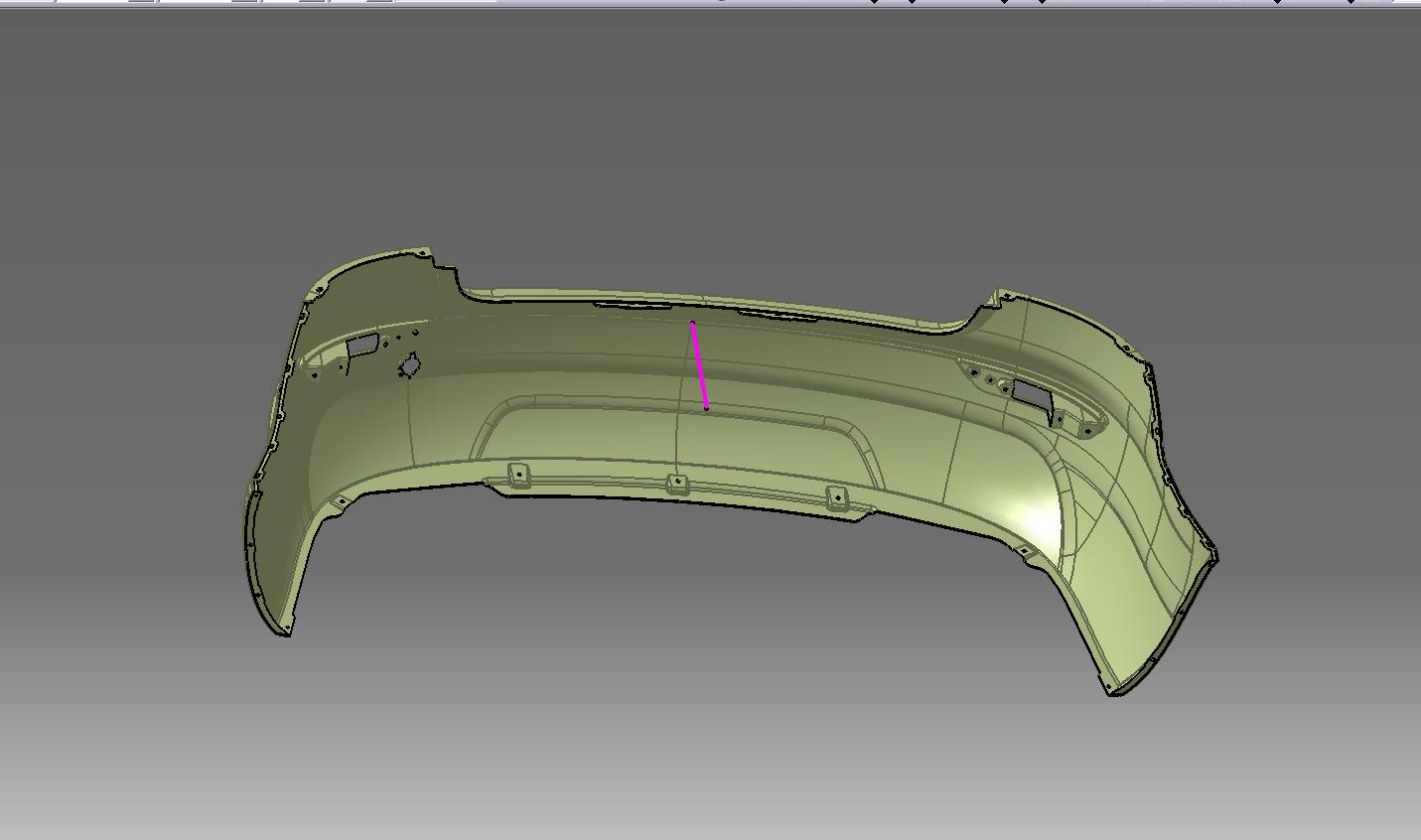 后保险杠外形结构设计 781222