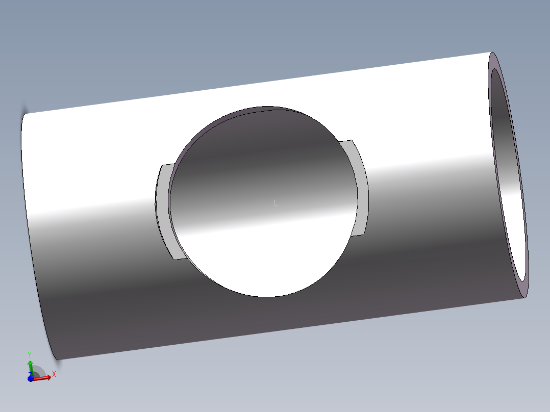 U-PVC_TEE_DN80主视图