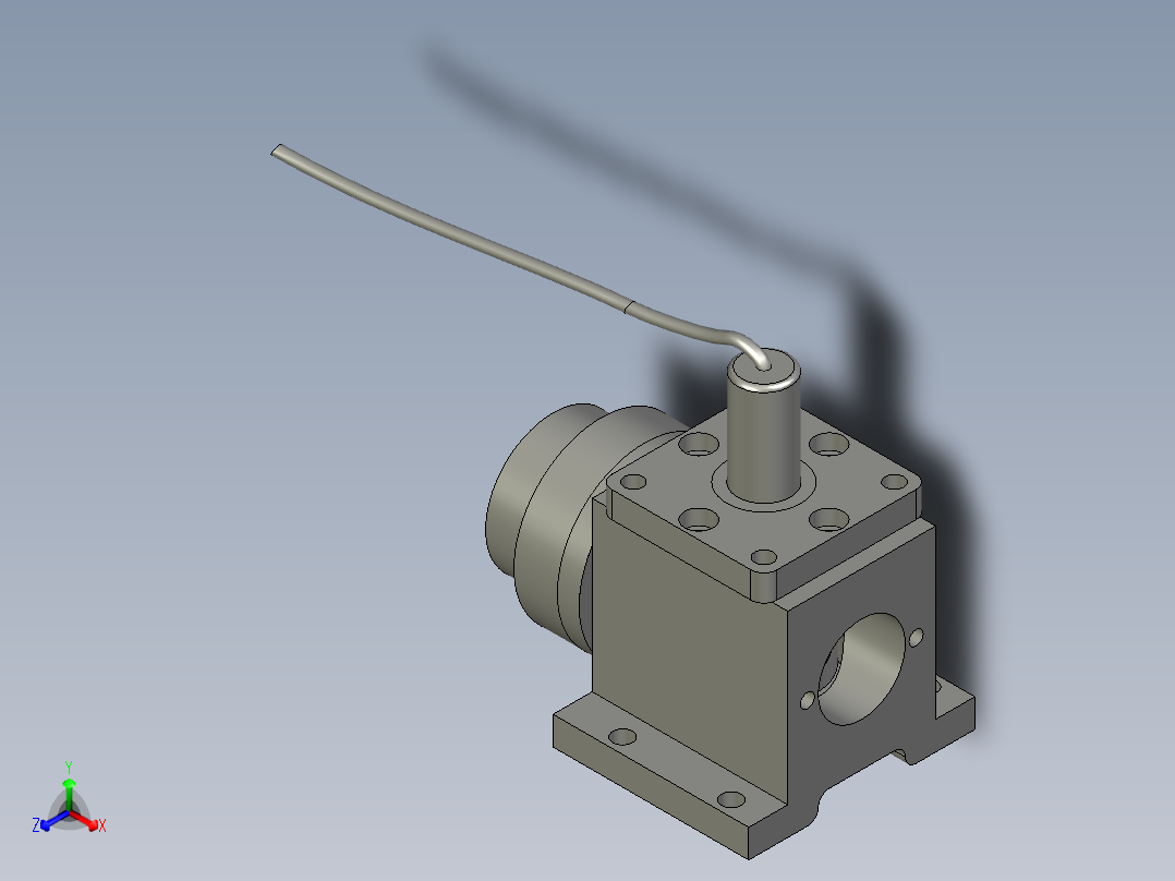 新光纤光路红光结构-1正等轴测图
