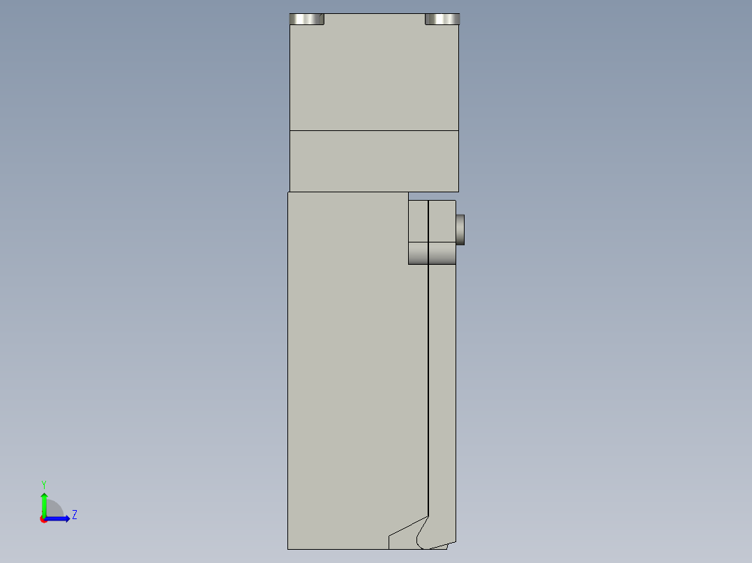 锁体D4NS_1BF左视图