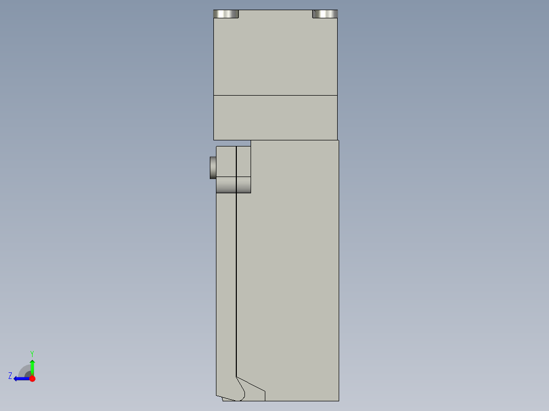 锁体D4NS_1BF右视图
