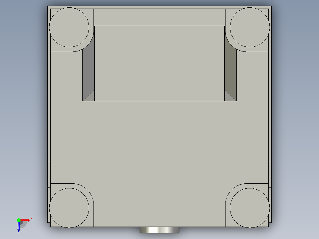 锁体D4NS_1BF俯视图