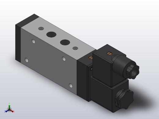 二位五通单电控换向阀[XQ250440]