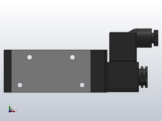 二位五通单电控换向阀[XQ250440]前视缩略图