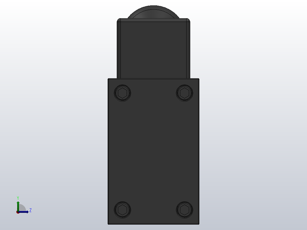 二位五通单电控换向阀[XQ250440]左视图