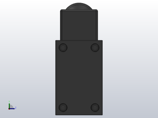 二位五通单电控换向阀[XQ250440]左视缩略图