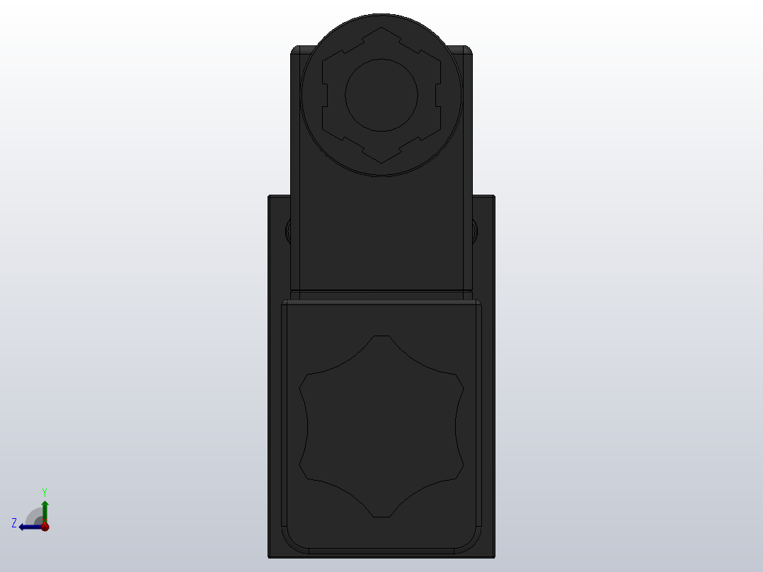二位五通单电控换向阀[XQ250440]右视图