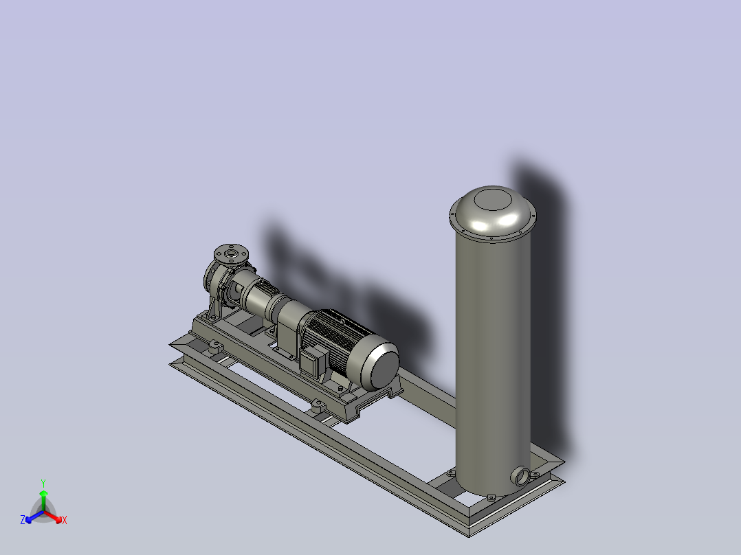 清洗底座装配主视图