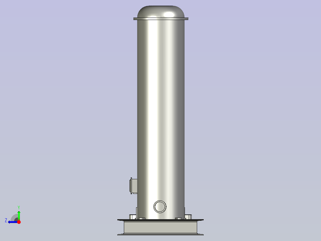 清洗底座装配右视图