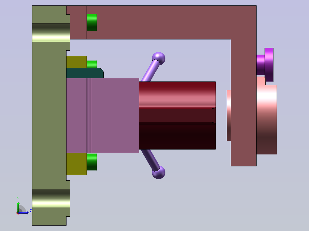 ca6140机床拨叉（831003）工艺及钻φ22花键底孔夹具设计【含三维SW】左视图