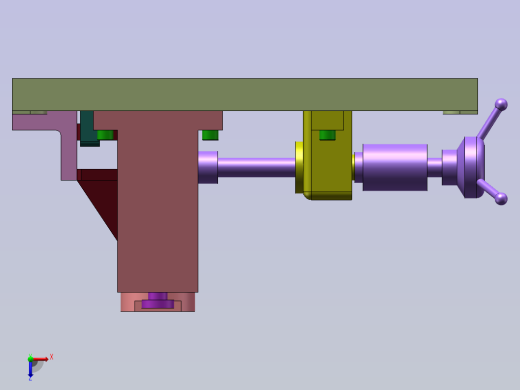 ca6140机床拨叉（831003）工艺及钻φ22花键底孔夹具设计【含三维SW】俯视缩略图