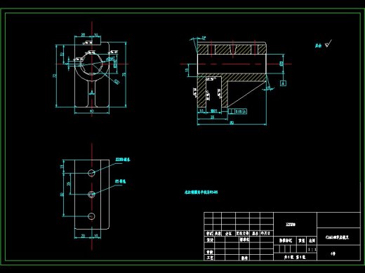 ca6140机床拨叉（831003）工艺及钻φ22花键底孔夹具设计【含三维SW】缩略图