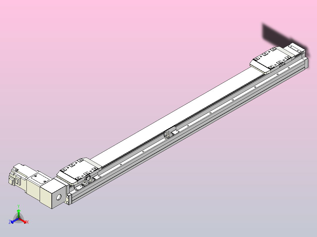 皮带直线轴双滑块型TPA-GCBS-80-P60-L350-DR-M20-N3主视图