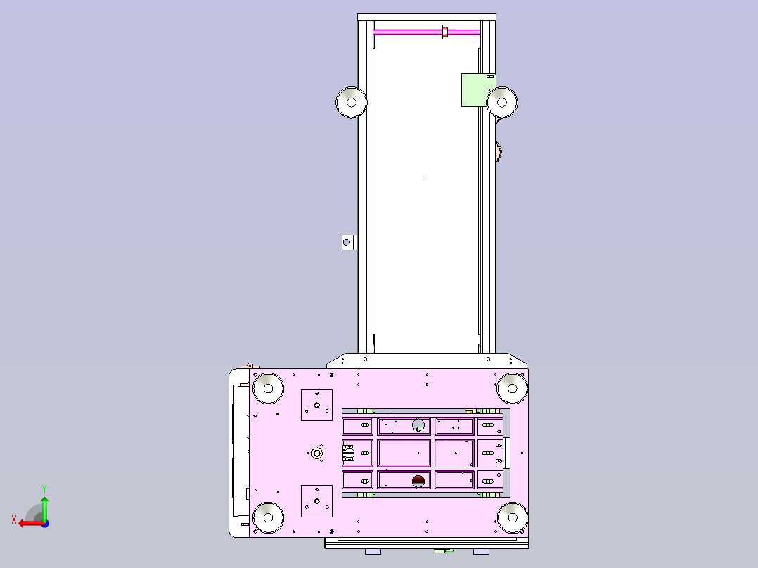 pcb上下板机后视图