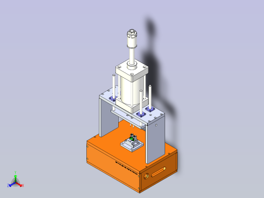 铆弹片治具3D模型