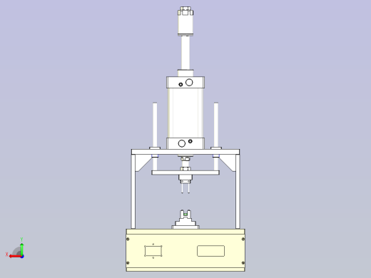铆弹片治具3D模型后视缩略图