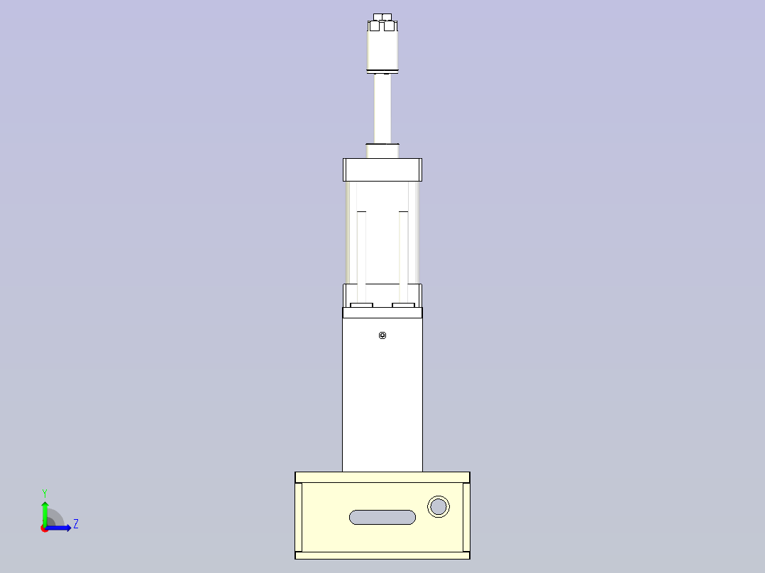 铆弹片治具3D模型左视图